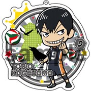 会場で販売されるアクリルキーホルダー。