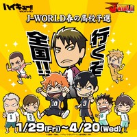 「ハイキュー!! J-WORLD春の高校予選」のビジュアル。