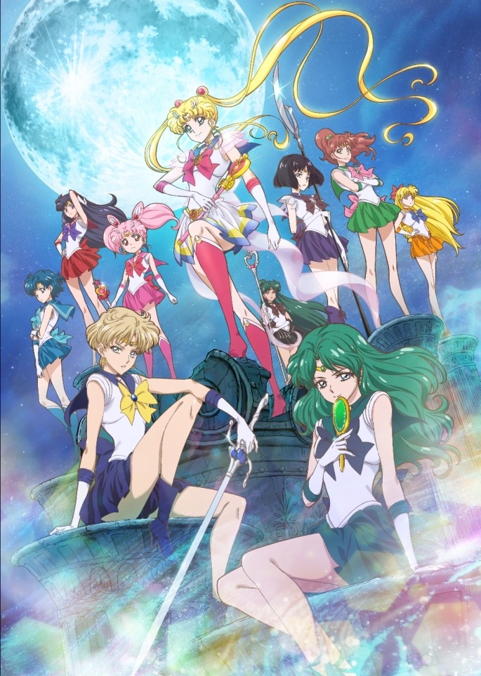 アニメ「美少女戦士セーラームーンCrystal」第3期「デス・バスターズ編」のキービジュアル。