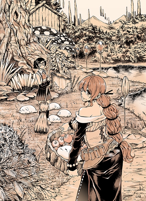 「ニーナさんの魔法生活」のカラーカット。