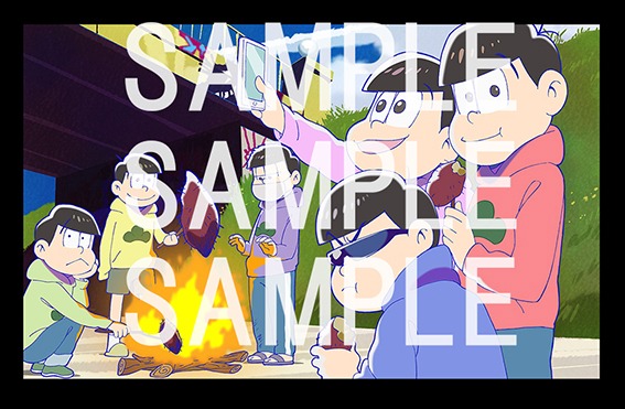 HMVにて「おそ松さん」のDVDとBlu-rayいずれかの1巻から4巻までを購入すると進呈される「第一松～第四松収納BOX」。