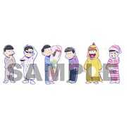 アニメイトにて「おそ松さん」のDVDとBlu-rayのいずれかを全巻購入すると進呈される「“6 つ子愛用ブリーフ” 型ポーチ」の絵柄。