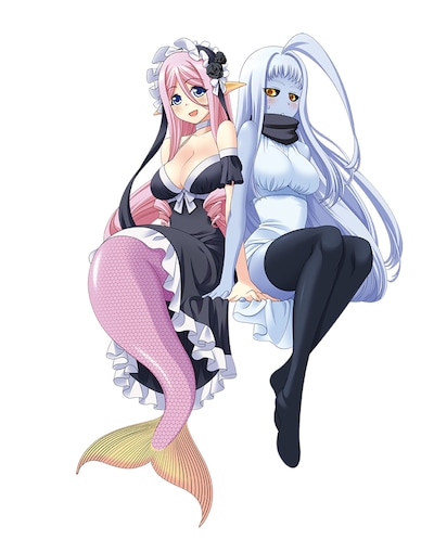「モンスター娘のいる日常」9巻のカバーに使用される予定のイラスト。