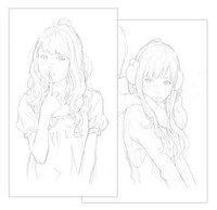 ポストカードセットA （線画）。