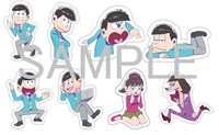 楽天ブックスにて「おそ松さん」のDVDとBlu-rayいずれかの各巻を購入すると進呈される「キャラ画使用切り抜きポストカード」。