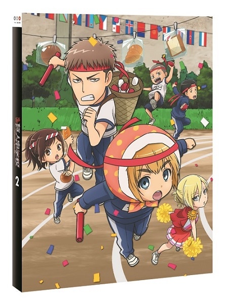 アニメ「進撃!巨人中学校」DVD&Blu-ray2巻のジャケット。