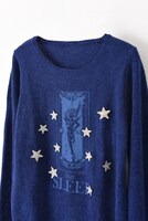 SLEEPのカードプルオーバーニット