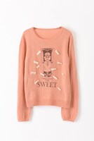 SWEETのカードプルオーバーニット