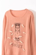 SWEETのカードプルオーバーニット