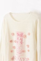 FLOWERのカードプルオーバーニット