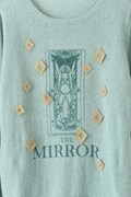 MIRRORのカードプルオーバーニット