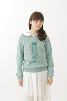 MIRRORのカードプルオーバーニット