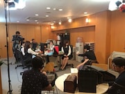 ドラマの制作風景。