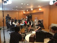 ドラマの制作風景。