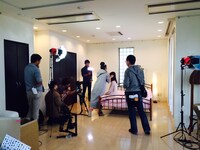 ドラマの制作風景。