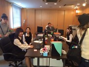 ドラマの制作風景。