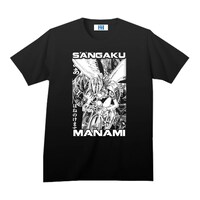 「弱虫ペダル インパクトシーン Tシャツ / 真波山岳 ver.2」のブラック。