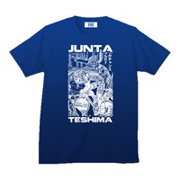 「弱虫ペダル インパクトシーン Tシャツ / 手嶋純太 ver.2」のネイビー。