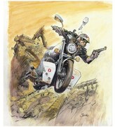 「ワイルド7」の原画。