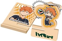 「ハイキュー!!」のスマホスタンドキーホルダー。（日向）
