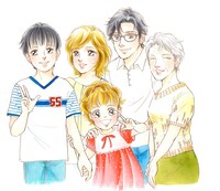 「光とともに…～自閉症児を抱えて～」完結記念特製キャンパスパネル用イラスト。