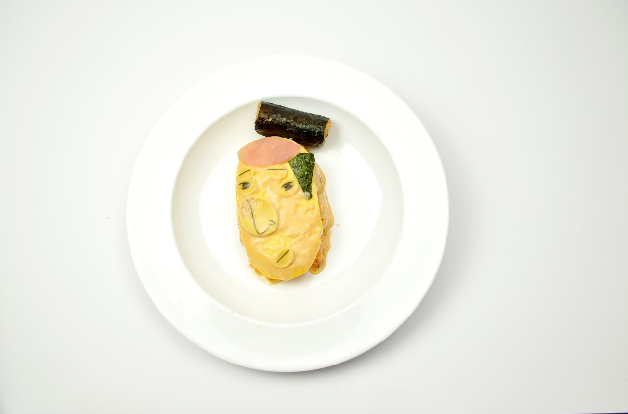 「磯部磯兵衛」イベントで福笑いオムライスなど販売、山下大輝トークも