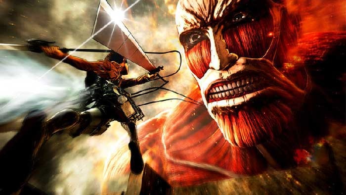 ゲームソフト「進撃の巨人」のメインビジュアル。(c)諫山創・講談社/「進撃の巨人」製作委員会 (c)コーエーテクモゲームス