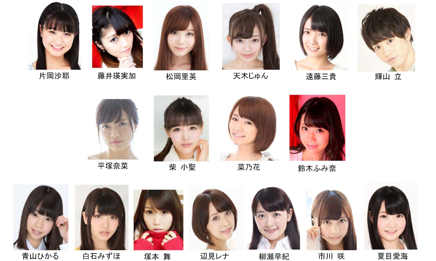 「DMM.yell」で実施されたオーディションによって選ばれた、舞台『熱いぞ！猫ヶ谷!!』」のキャスト17名。
