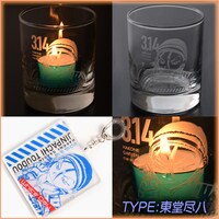 東堂尽八のキャンドルグラスとアクリルキーホルダーセット。