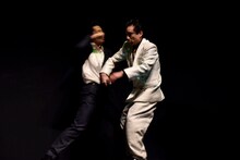 福士誠治演じる篠崎となだぎ武演じる池田が殴りあうシーン。