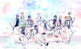 雪広うたこ描き下ろしによる「B-PROJECT 1st STAGE2016」ビジュアル。