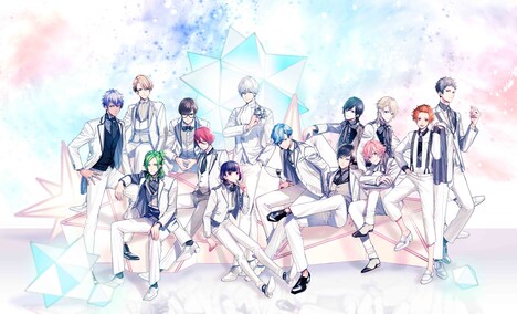 雪広うたこ描き下ろしによる「B-PROJECT 1st STAGE2016」ビジュアル。
