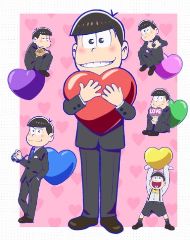 おそ松さん×渋谷パルコ バレンタインデーイベント「LOVE松さん」メインビジュアル