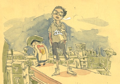 「鉄コン筋クリート ART BOOK」第3弾のサンプル。(c)2006松本大洋／小学館、アニプレックス、アスミックエース、Beyond C.、電通、TOKYO MX