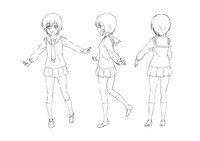 近藤亜紗子（CV：鈴木愛奈）の設定画。