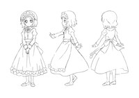 薗部篠（CV：桃河りか）の設定画。