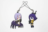 「『モンスター娘のいる日常』ラバーストラップ・コレクション Vol.1」より、ラクネラ、マナコ。