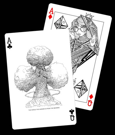 今井トゥーンズ「A&Q ～答えがはじめに在る世界」メインビジュアル。(c)IMAITOONZ