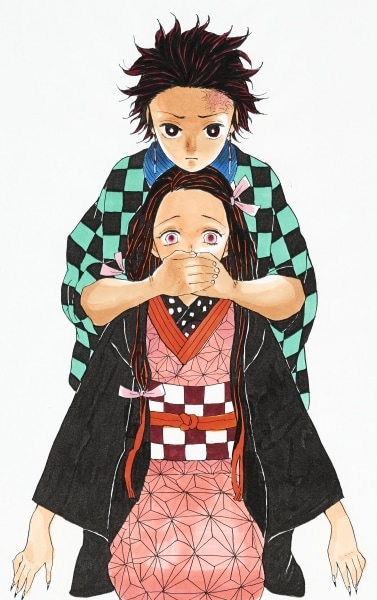 「鬼滅の刃」のカラーカット。(c)吾峠呼世晴／集英社