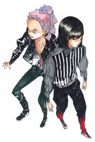 「文殊史郎兄弟」のカラーカット。(c)吾峠呼世晴／集英社