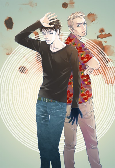 「スキャナー 記憶のカケラをよむ男」第1話の扉ページに使用されたカラーカット。