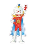 「超ヒーロー伝説バックマン」のステッカー。