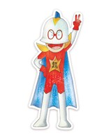 「超ヒーロー伝説バックマン」のステッカー。