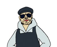 溝黒五郎のカット。