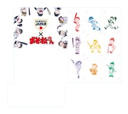 「おそ松さんシート」のチケットに付属するカードホルダーの絵柄。