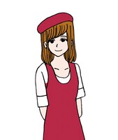 服部苑子のカット。