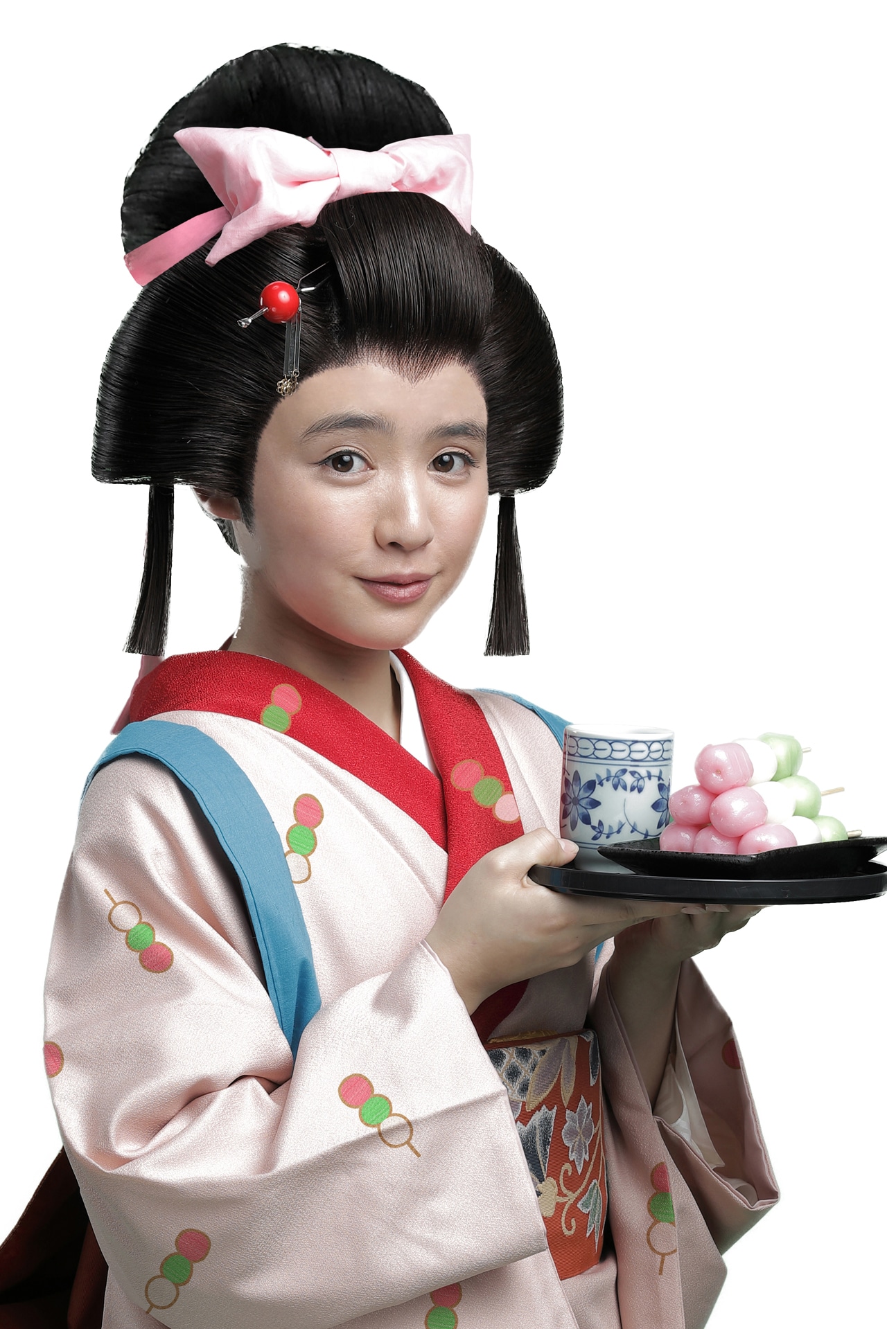 鎮西寿々歌扮する団子屋の看板娘。