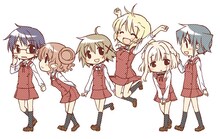 【「ひだまりスケッチ」ファンディスク もうすぐ！「ひだまりスケッチ×ハニカム」】ジャケットイラスト（裏）　2012年9月 (c)蒼樹うめ・芳文社/ひだまり荘管理組合