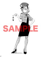 複製原画が並べられた「枝垂ほたるファッションショー」のイメージ。