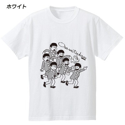 「おそ松くん」Tシャツ（モノクロVER）